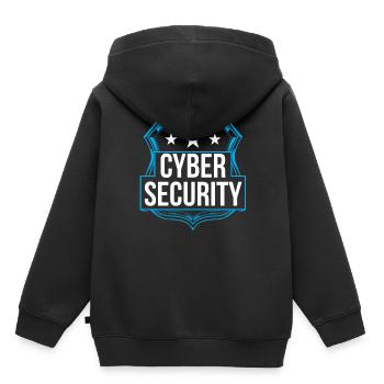 Cybersecurity Hacker IT Security Hack Hacking - Kids Premium Organic Hoodie - black - Back - AI Model Kid Male (0cm)