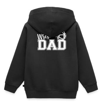 Wrestling Papa Ringkampf Wrestler Ringen Ringer - Kids Premium Organic Hoodie - black - Back - AI Model Kid Male (0cm)