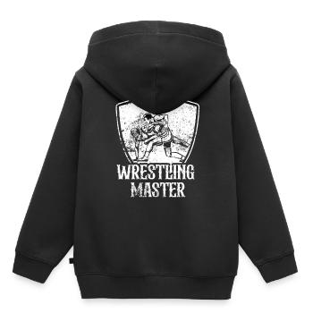 Champion in Wrestling Wrestling Wrestling Wrestler - Kids Premium Organic Hoodie - black - Back - AI Model Kid Male (0cm)