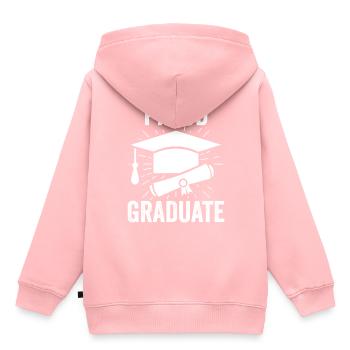 Festival des diplômés fiers - Sweat Premium à capuche enfant bio - rose - Dos - AI Model Kid Female (0cm)