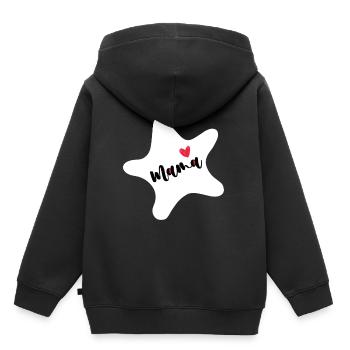 Seestern - Kinder Premium Organic Hoodie - Schwarz - Hinten - AI Model Kid Male (0cm)