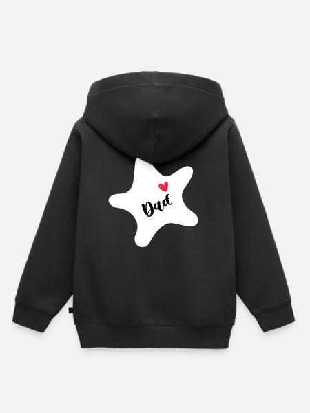 Seestern - Kinder Premium Organic Hoodie - Schwarz