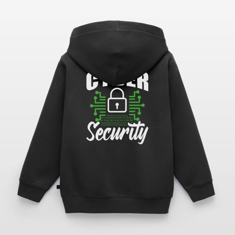 Cybersecurity Hacker Hacking IT Security Hack Kids Premium Organic Hoodie