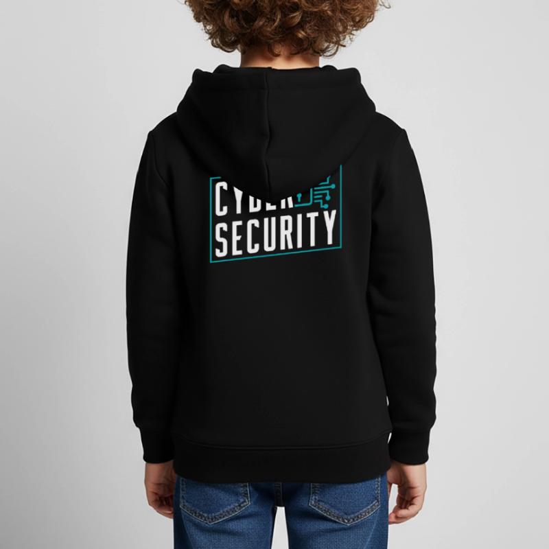 Cybersecurity Hack Hacking Hacker IT Security Kids Premium Organic Hoodie