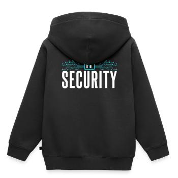 It Security Hack Cybersecurity Hacking Hacker - Kids Premium Organic Hoodie - black - Back - AI Model Kid Male (0cm)