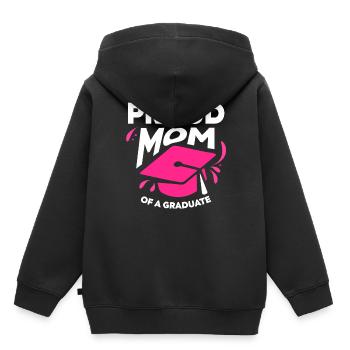 Fière mère d’un diplômé diplômé - Sweat Premium à capuche enfant bio - noir - Dos - AI Model Kid Male (0cm)