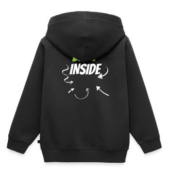 Baby Inside Announcement Pregnant Baby Inside - Kids Premium Organic Hoodie - black - Back - AI Model Kid Male (0cm)