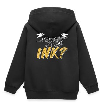 Willst Du Etwas Tinte? Tätowierer Tätowieren - Kinder Premium Organic Hoodie - Schwarz - Hinten - AI Model Kid Male (0cm)