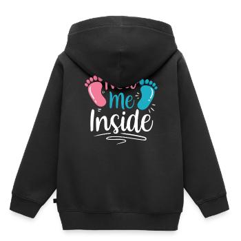 The New Me Inside Sweet Baby Inside Pregnant - Kids Premium Organic Hoodie - black - Back - AI Model Kid Male (0cm)