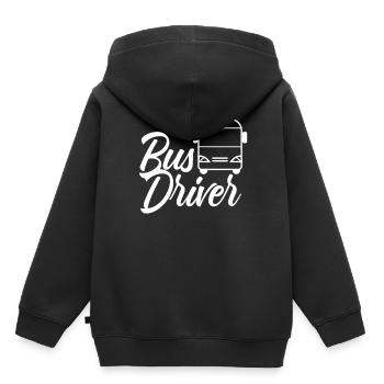 Busfahrer Reisebus Busfahren - Kinder Premium Organic Hoodie - Schwarz - Hinten - AI Model Kid Male (0cm)