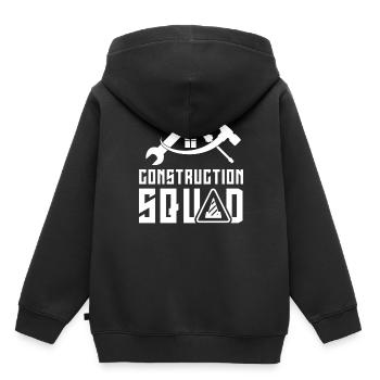 Construction team Teamwork Construction Team Construction site Construction workers - Kids Premium Organic Hoodie - black - Back - AI Model Kid Male (0cm)