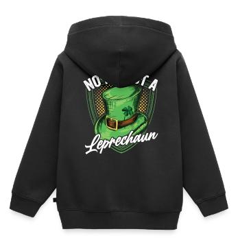 No I'm not a Leprechaun Irish Leprechaun Irish - Kids Premium Organic Hoodie - black - Back - AI Model Kid Male (0cm)