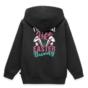 Ich Bin Ein Echter Osterhase Ostern Osterfest - Kinder Premium Organic Hoodie - Schwarz - Hinten - AI Model Kid Male (0cm)