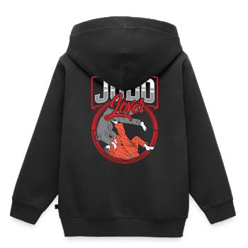 Amateurs de Judo Hobby Judoka Arts Martiaux Arts Martiaux Arts Martiaux - Sweat Premium à capuche enfant bio - noir - Dos - AI Model Kid Male (0cm)