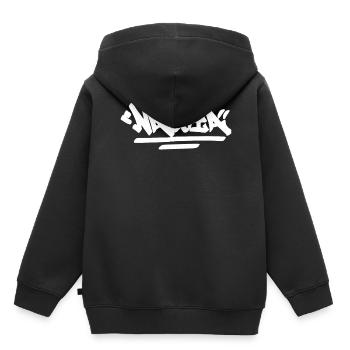 Nagoya City Graffiti Street Art Kalligraphie Japan - Kinder Premium Organic Hoodie - Schwarz - Hinten - AI Model Kid Male (0cm)