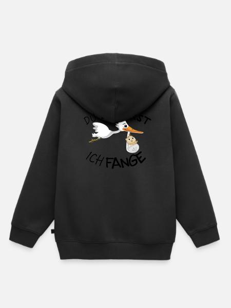 Hebamme Dankeschön Geschenk - Kinder Premium Organic Hoodie - Schwarz