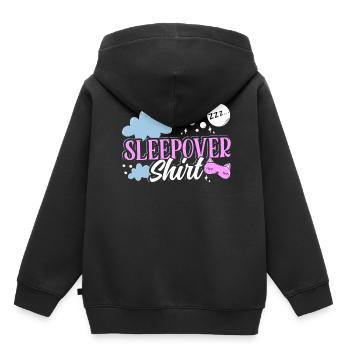Chemise de nuit NuitÉe Fête - Sweat Premium à capuche enfant bio - noir - Dos - AI Model Kid Male (0cm)