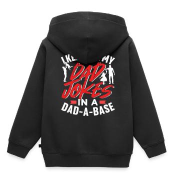 Speichere Alle Meine Dad Jokes In Einer Datenbank - Kinder Premium Organic Hoodie - Schwarz - Hinten - AI Model Kid Male (0cm)