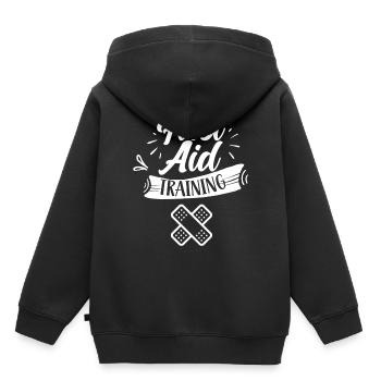 First Aid Training Trainer Course Teacher - Kids Premium Organic Hoodie - black - Back - AI Model Kid Male (0cm)