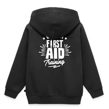 Visit a First Aid Course Trainer Teacher - Kids Premium Organic Hoodie - black - Back - AI Model Kid Male (0cm)
