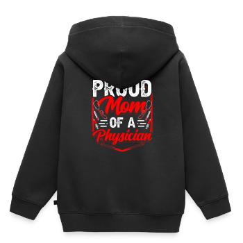 Proud Mother of A Doctor Doctor Doctor Doctor - Kids Premium Organic Hoodie - black - Back - AI Model Kid Male (0cm)