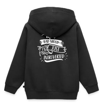 Not in a bad mood I'm just an introvert - Kids Premium Organic Hoodie - black - Back - AI Model Kid Male (0cm)
