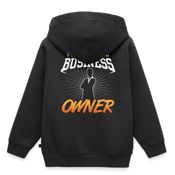Zukünftiger Inhaber Eines Kleinunternehmens CEO - Kinder Premium Organic Hoodie - Schwarz - Hinten - AI Model Kid Male (0cm)