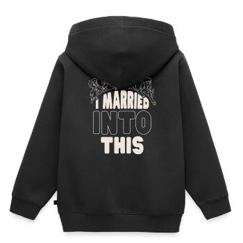 Ich Habe In Diese Familie Eingeheiratet Treffen - Kinder Premium Organic Hoodie - Schwarz - Hinten - AI Model Kid Male (0cm)
