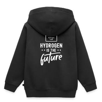 L’hydrogène est l’élément hydrogène du futur - Sweat Premium à capuche enfant bio - noir - Dos - AI Model Kid Male (0cm)