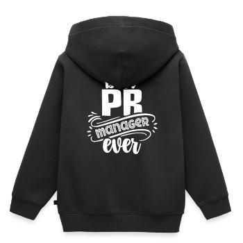 Best Pr Manager Ever Profession Public Relations - Kids Premium Organic Hoodie - black - Back - AI Model Kid Male (0cm)