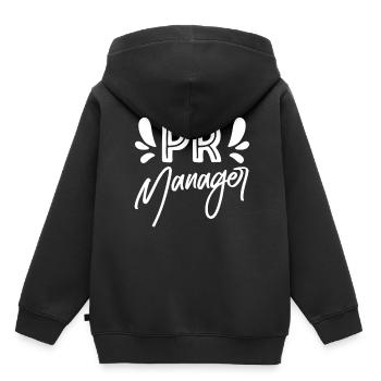 Pr Manager Job Profession Public Relations - Kids Premium Organic Hoodie - black - Back - AI Model Kid Male (0cm)