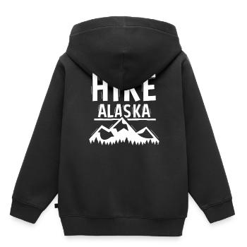 Wanderungen In Alaska Wanderung Wanderer Wandern - Kinder Premium Organic Hoodie - Schwarz - Hinten - AI Model Kid Male (0cm)