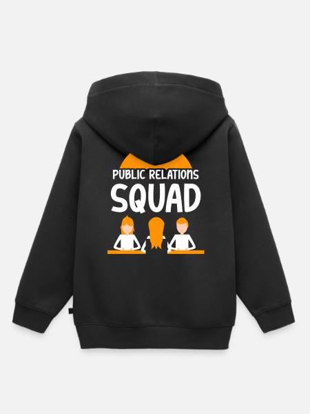 Public Relations Team PR Öffentlichkeitsarbeit - Kinder Premium Organic Hoodie - Schwarz
