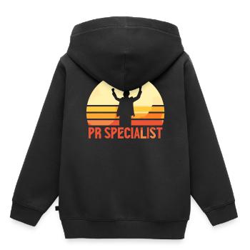 PR Specialist Public Relations Job Profession - Kids Premium Organic Hoodie - black - Back - AI Model Kid Male (0cm)