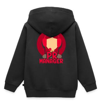Pr Manager Job Profession Public Relations - Kids Premium Organic Hoodie - black - Back - AI Model Kid Male (0cm)