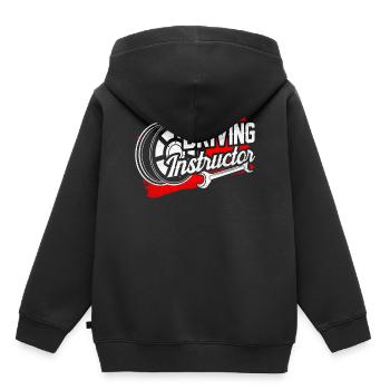 Fahrlehrer Fahrschule Fahrstunde Fahrschüler - Kinder Premium Organic Hoodie - Schwarz - Hinten - AI Model Kid Male (0cm)