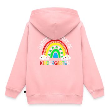 Happy first day of kindergarten - Kids Premium Organic Hoodie - rose - Back - AI Model Kid Female (0cm)