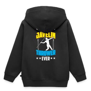 Bester Speerwerfer Aller Zeiten Speer Speerwerfen - Kinder Premium Organic Hoodie - Schwarz - Hinten - AI Model Kid Male (0cm)