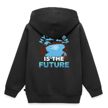 L’hydrogène est l’élément hydrogène du futur - Sweat Premium à capuche enfant bio - noir - Dos - AI Model Kid Male (0cm)