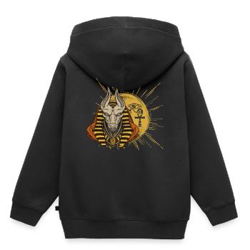 König Ra ägyptischer Gott der Sonne Antike Ägypten - Kinder Premium Organic Hoodie - Schwarz - Hinten - AI Model Kid Male (0cm)