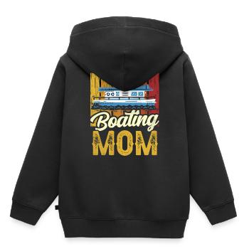 Boating Mother Yacht Boating BoatIng Boat - Kids Premium Organic Hoodie - black - Back - AI Model Kid Male (0cm)