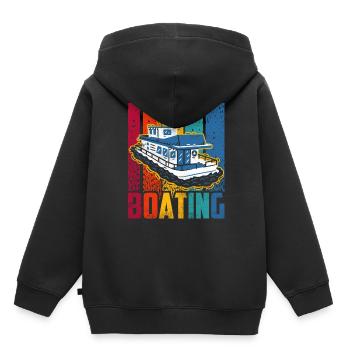 Boating Sailboat Boat Boat Yacht - Kids Premium Organic Hoodie - black - Back - AI Model Kid Male (0cm)