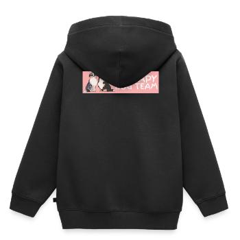 Therapie Hundeteam Haustierhundliebhaber psychisch - Kinder Premium Organic Hoodie - Schwarz - Hinten - AI Model Kid Male (0cm)
