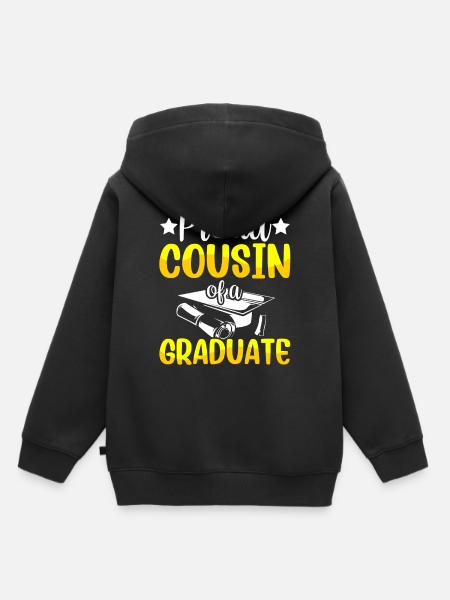 Stolzer Cousin Eines Absolventen Absolvent - Kinder Premium Organic Hoodie - Schwarz