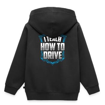 Ich Bringe Das Fahren Bei Fahrlehrer Fahrschule - Kinder Premium Organic Hoodie - Schwarz - Hinten - AI Model Kid Male (0cm)
