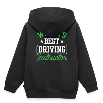 Le meilleur moniteur de conduite au monde Profession auto-école - Sweat Premium à capuche enfant bio - noir - Dos - AI Model Kid Male (0cm)