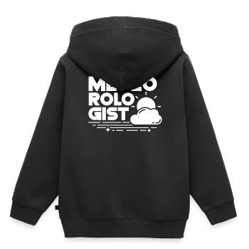 Météorologue Météorologie Profession de météorologue - Sweat Premium à capuche enfant bio - noir - Dos - AI Model Kid Male (0cm)