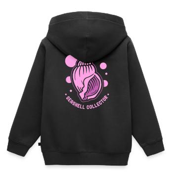 Shell Collector Shell Collector Shells Collecting - Kids Premium Organic Hoodie - black - Back - AI Model Kid Male (0cm)