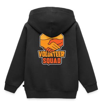 Volunteer Team Profession Volunteer - Kids Premium Organic Hoodie - black - Back - AI Model Kid Male (0cm)