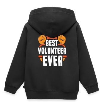 Meilleur bénévole de tous les temps Profession bénévole - Sweat Premium à capuche enfant bio - noir - Dos - AI Model Kid Male (0cm)